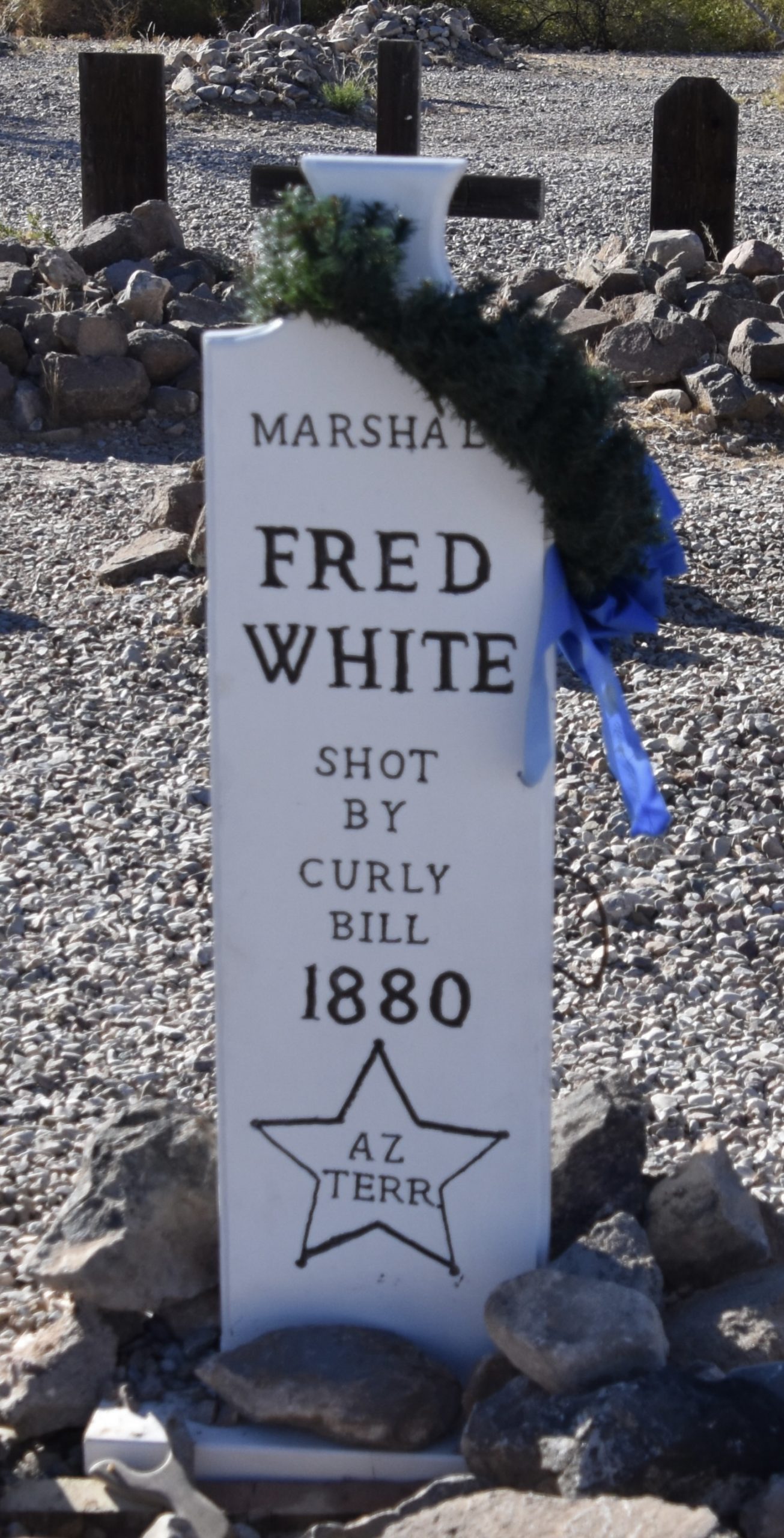 Marshall Fred White, Tombstone