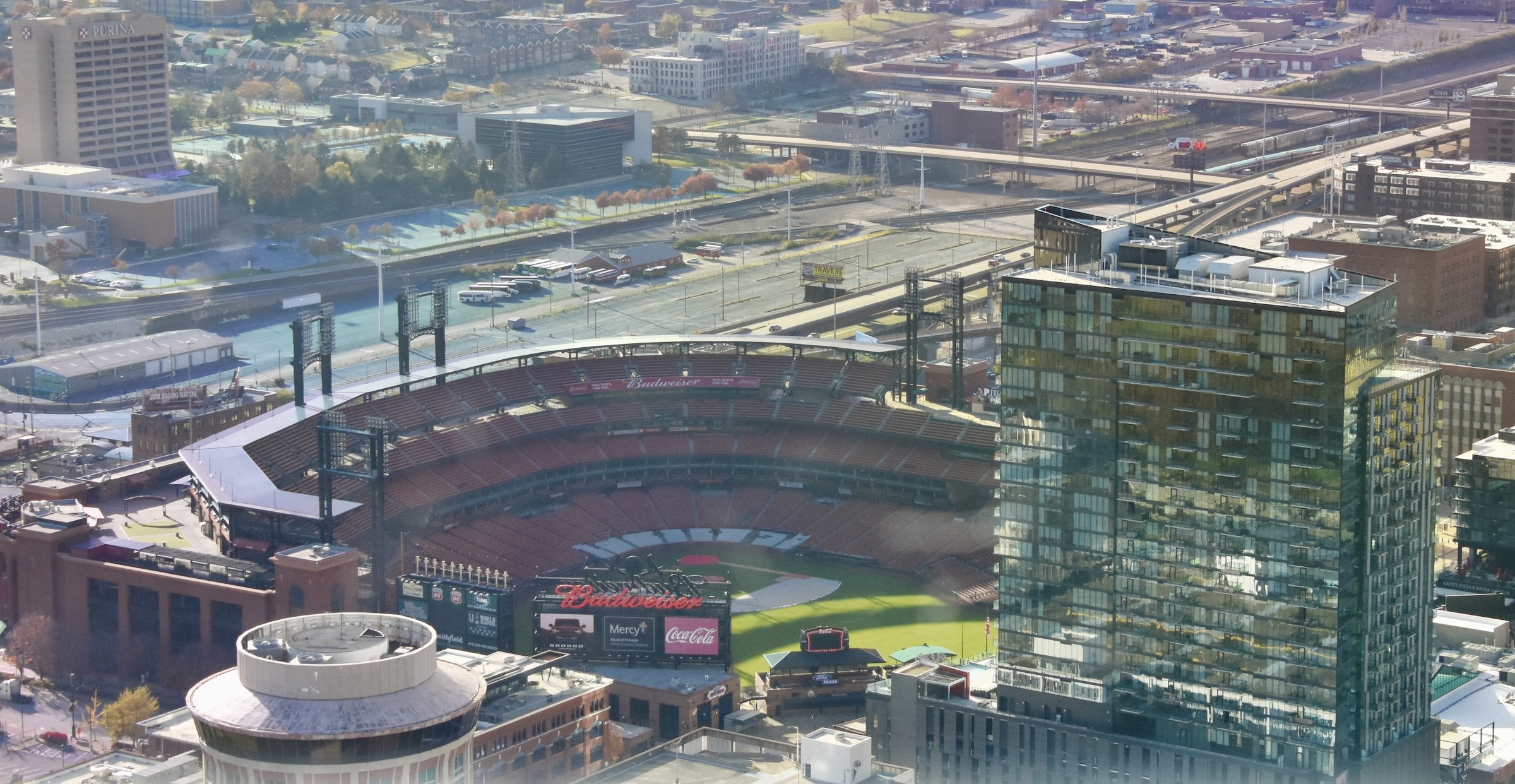 Busch Stadium from Gateway Arch