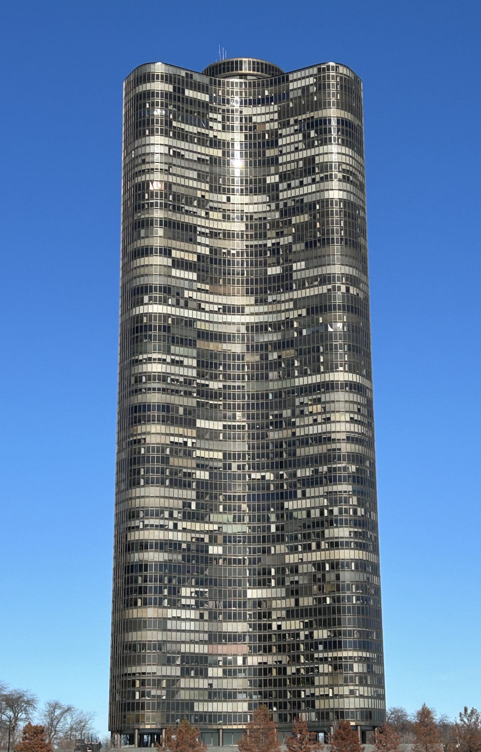 Lake Point Tower from the Chicago River