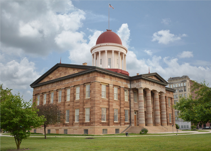 Old State Capitol Building near Lincoln's Home