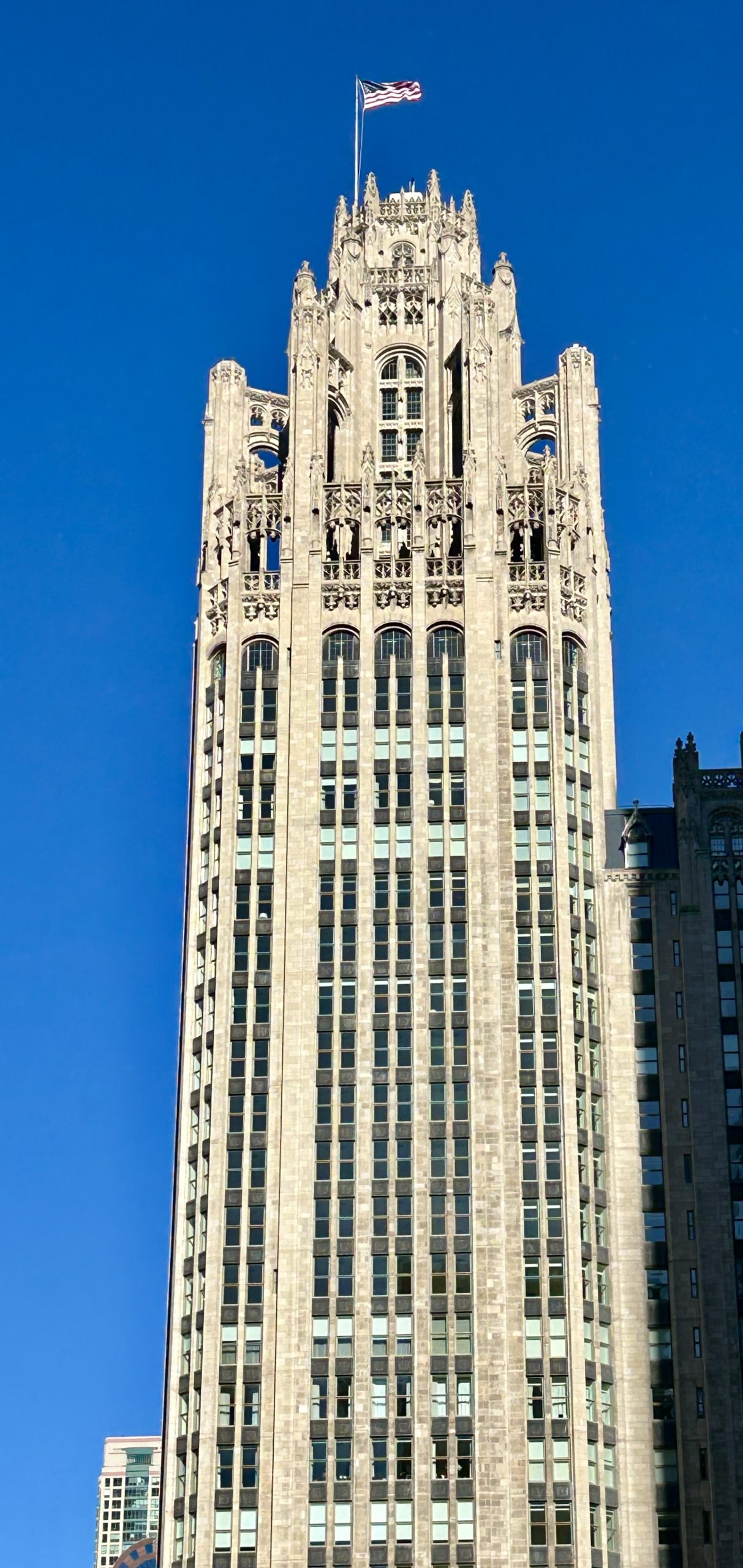 Tribune Building from the Chicago River