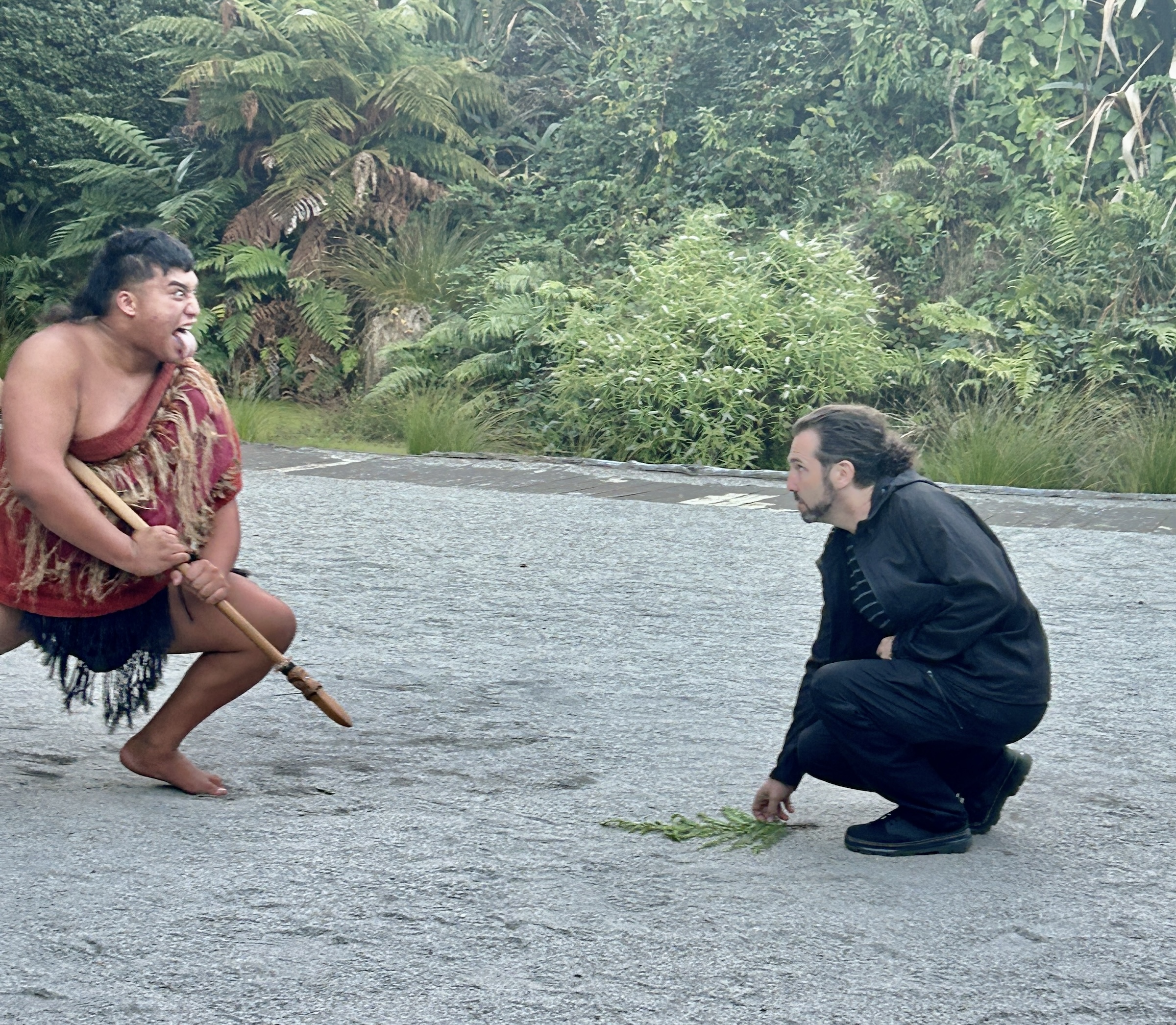 Passing the Maori Powhiri