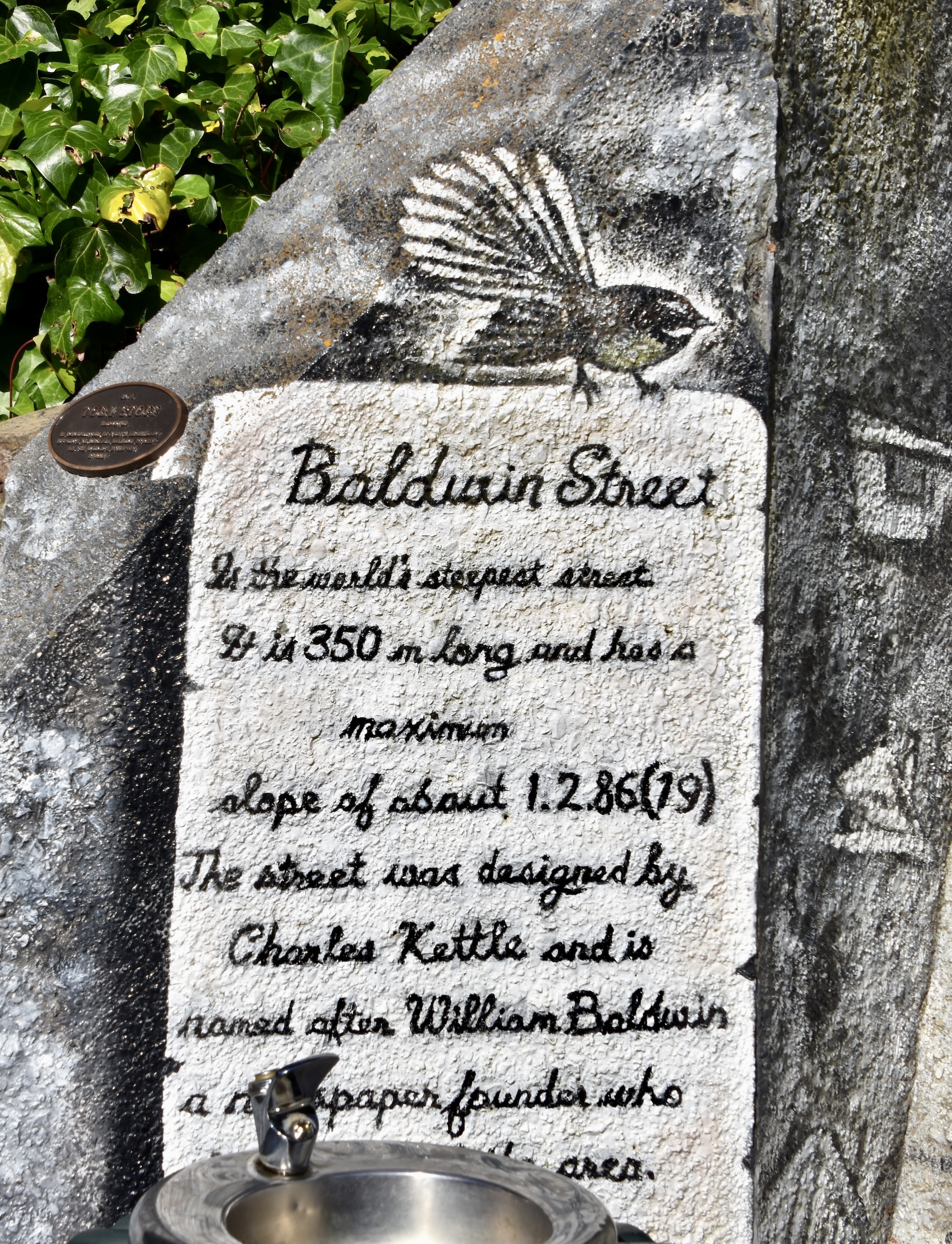 Baldwin Street Plaque, Dunedin