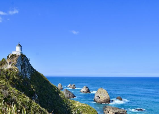 Nugget Point Lighthouse near Dunedin
