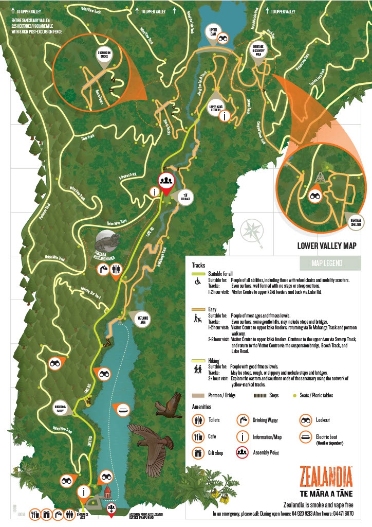 Map of Zealandia, Wellington