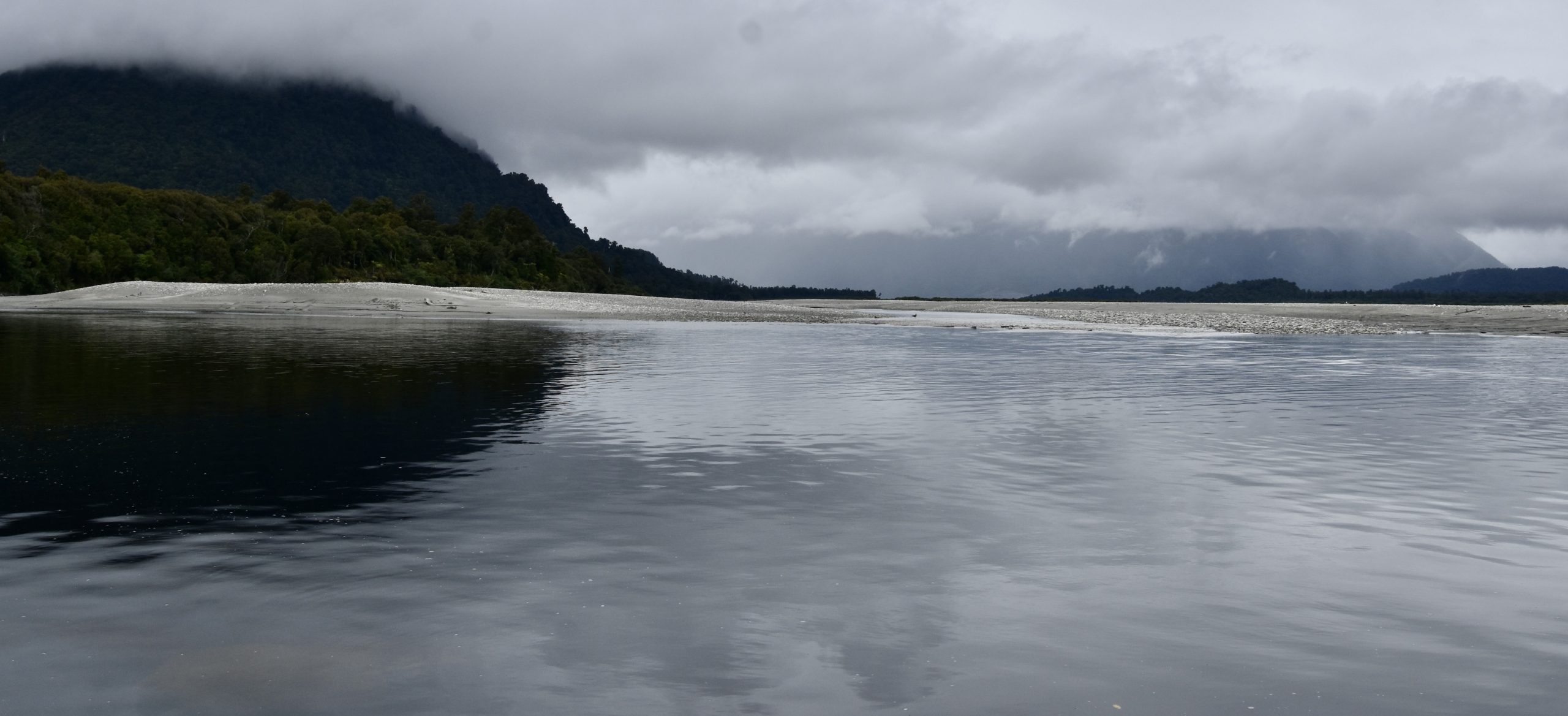 Misty Morning on the Haast River, Te Wahipounamu