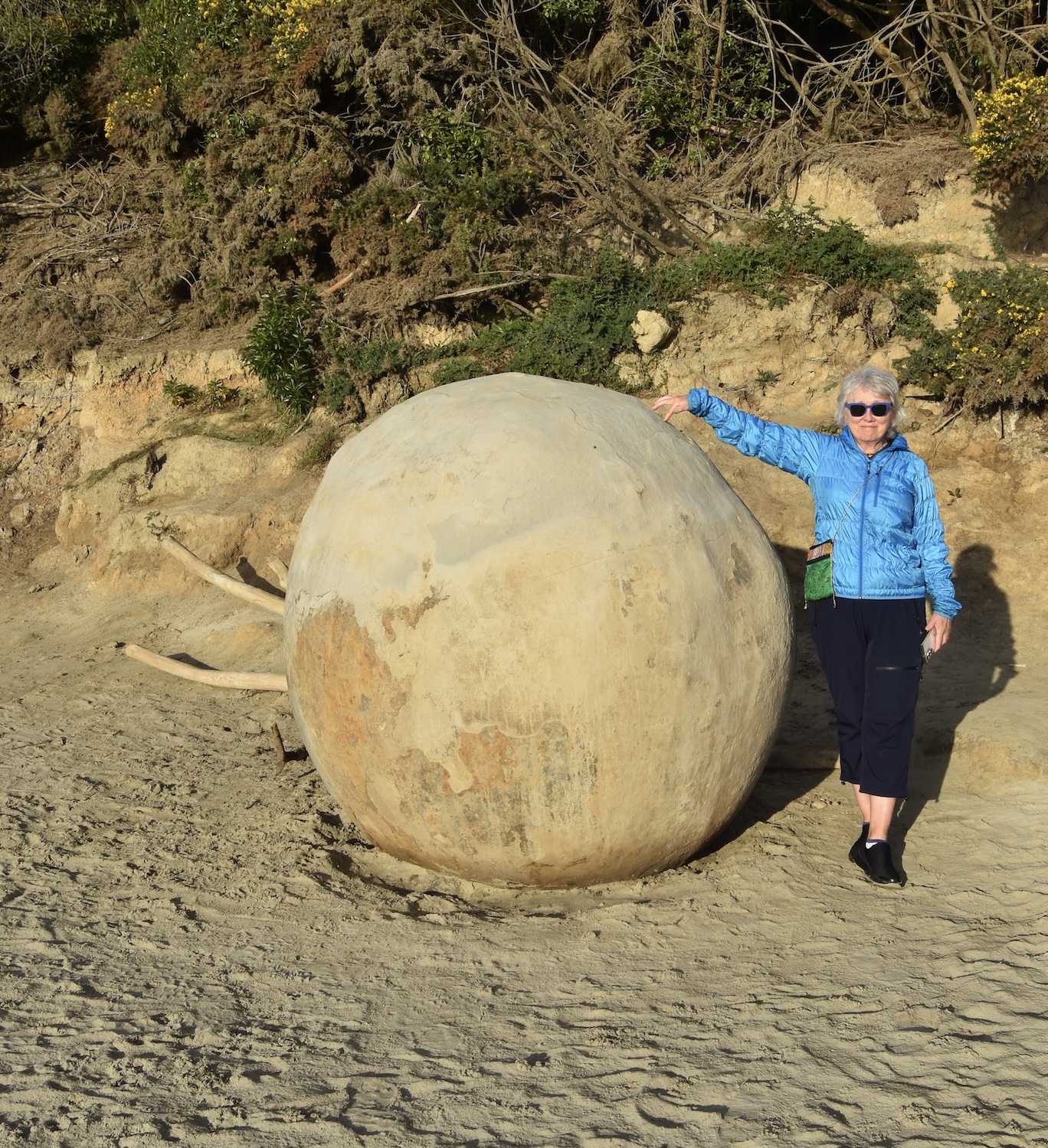 Alison and Moeraki Boulder