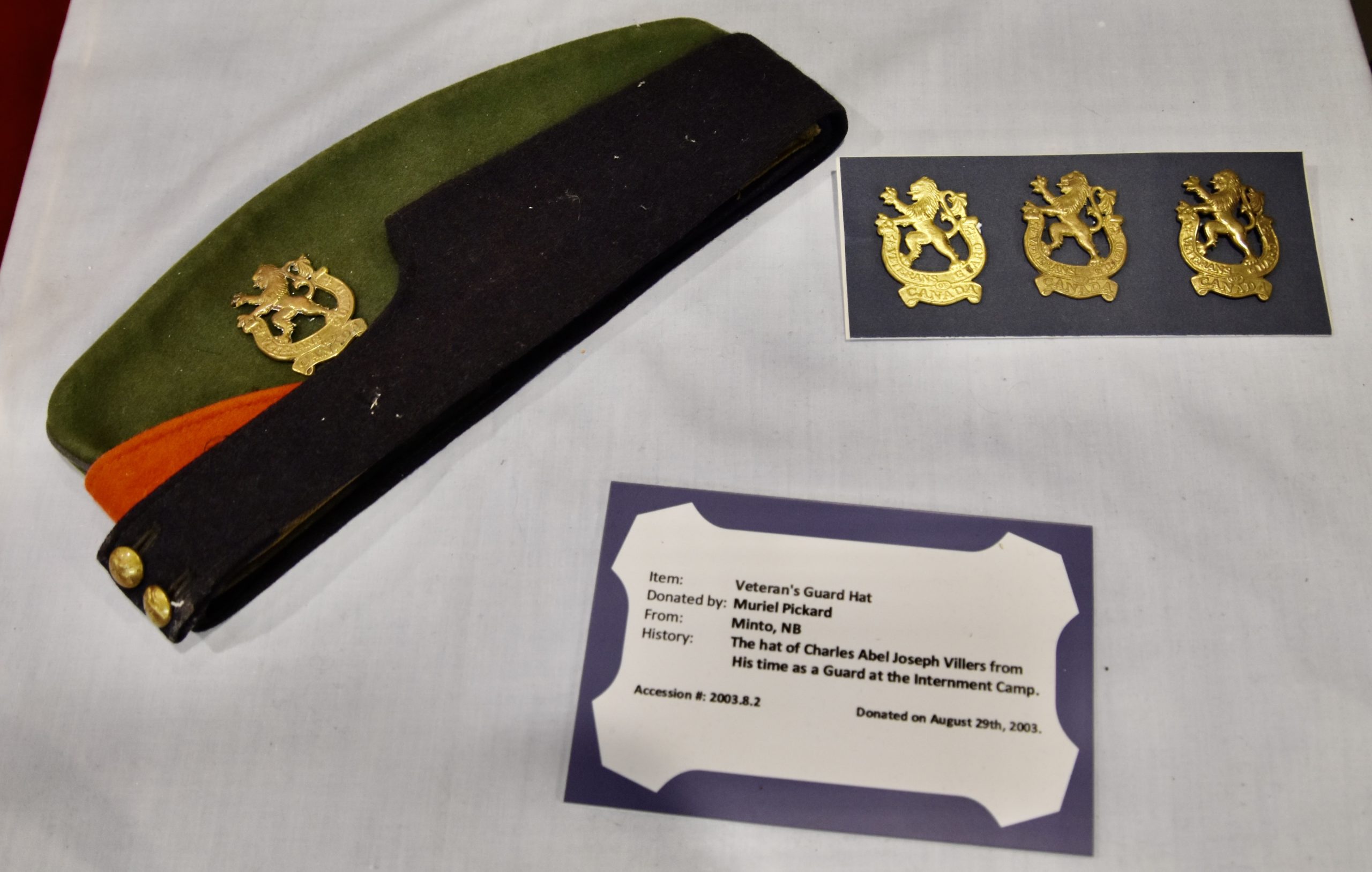 Veterans Guard Hat, Minto Internment Camp Museum