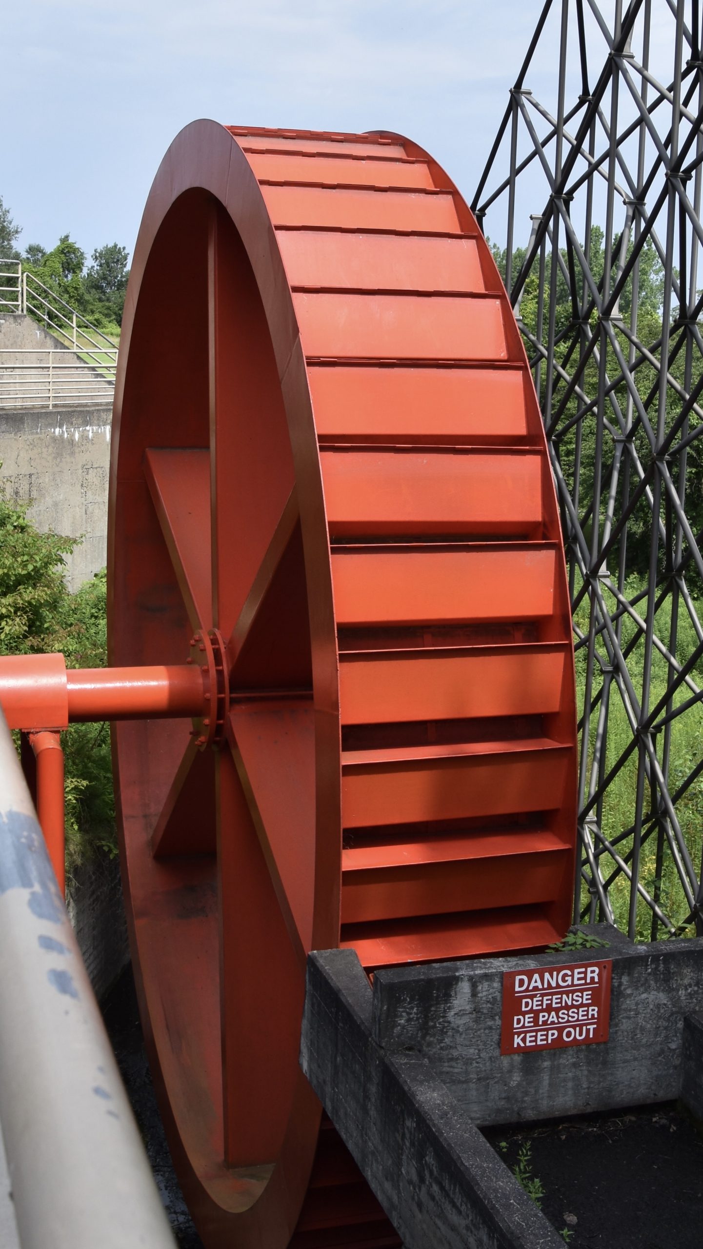 Blast Furnace Waterwheel, the Forges du Saint-Maurice
