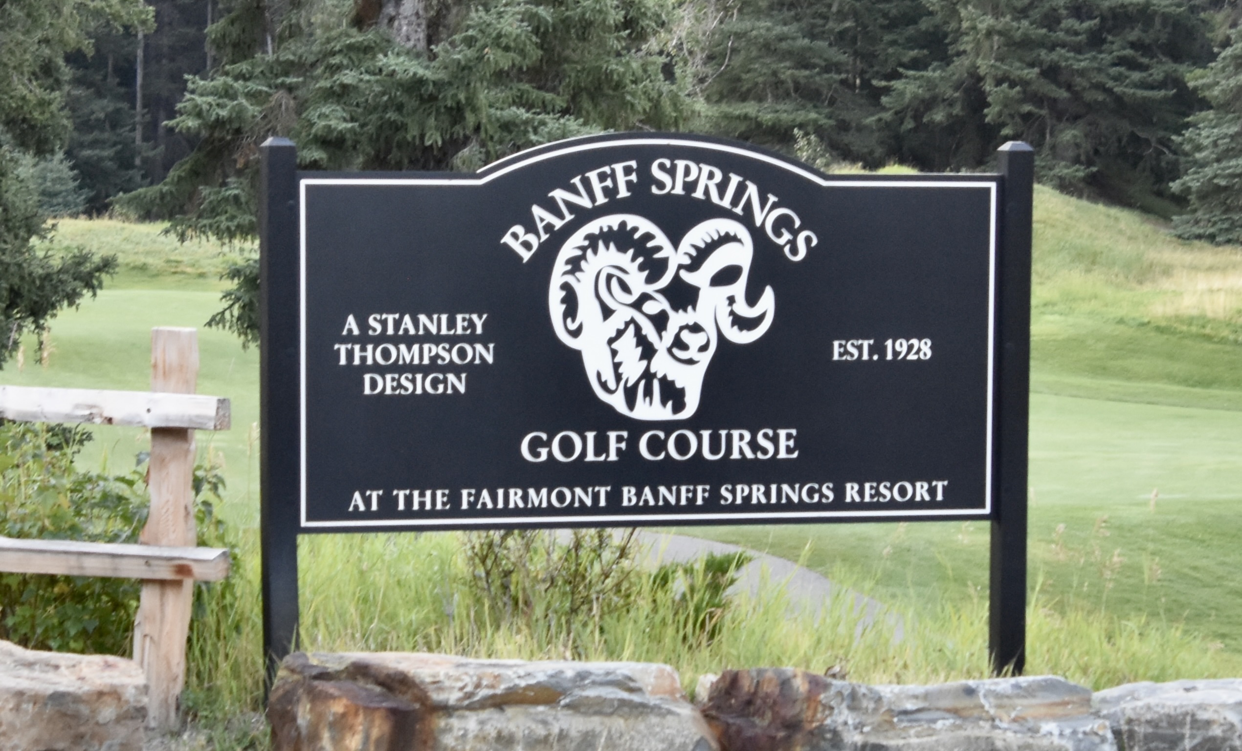 Entrance Sign, Banff Springs GC