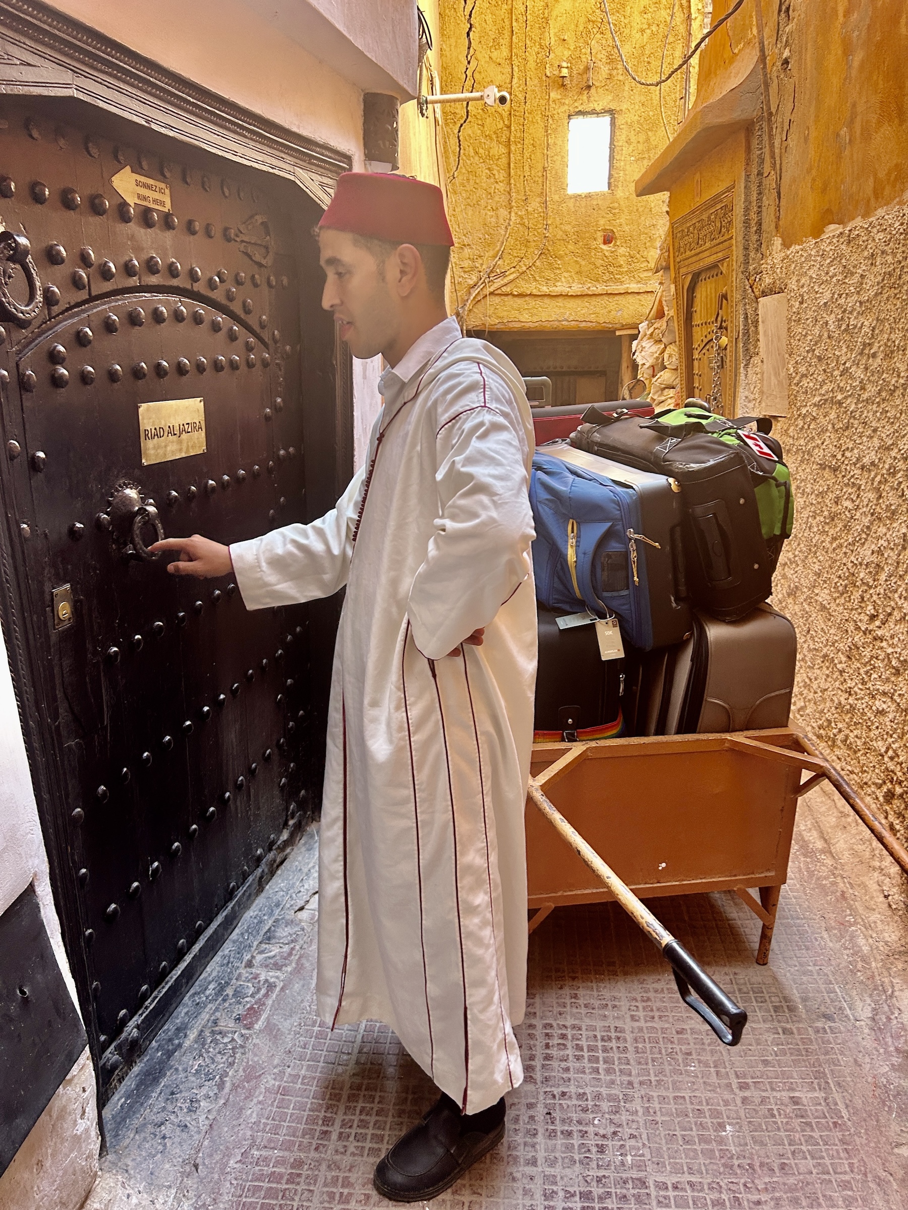Knocking on the Door, Riad Al Jazira, Marrakech