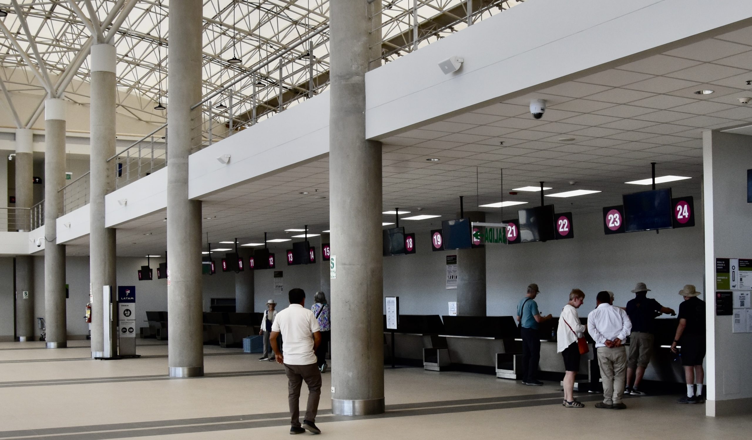 Checking In for the Nazca Lines Flight