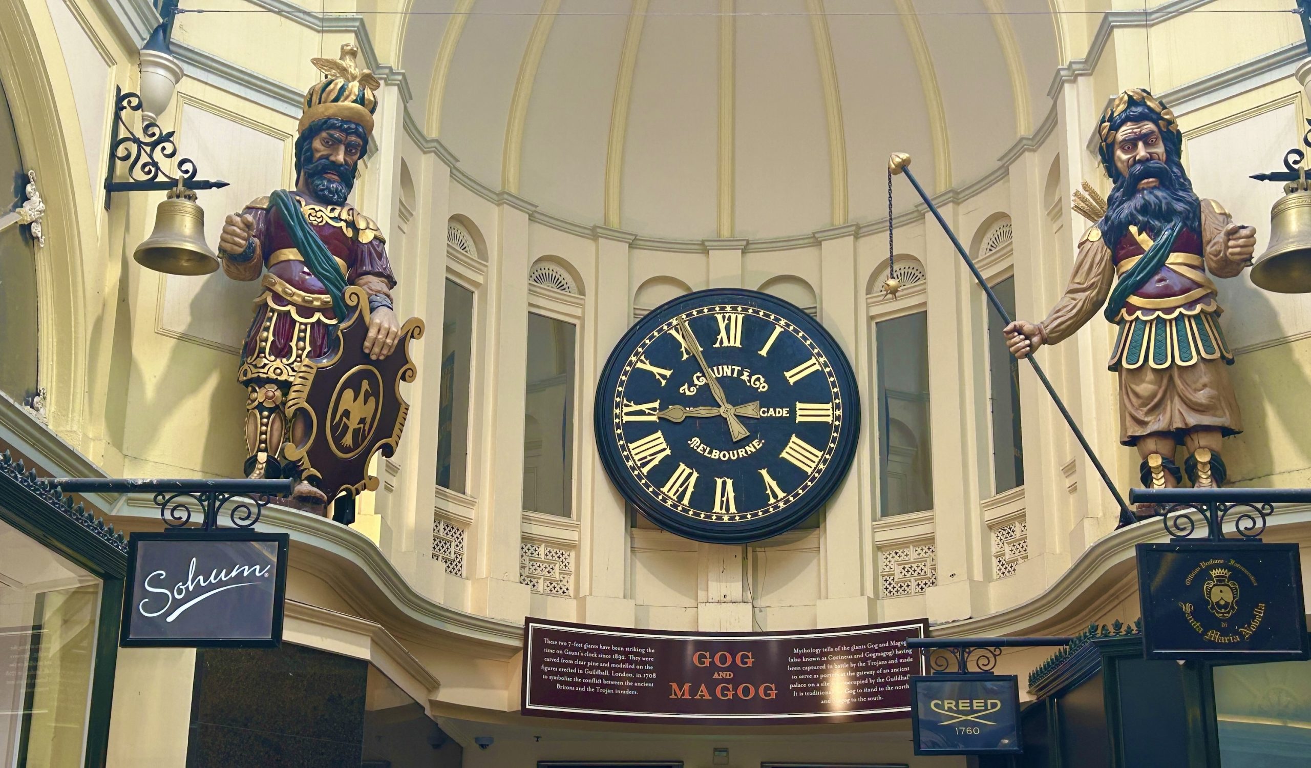 Gog & Magog, Royal Arcade, Melbourne