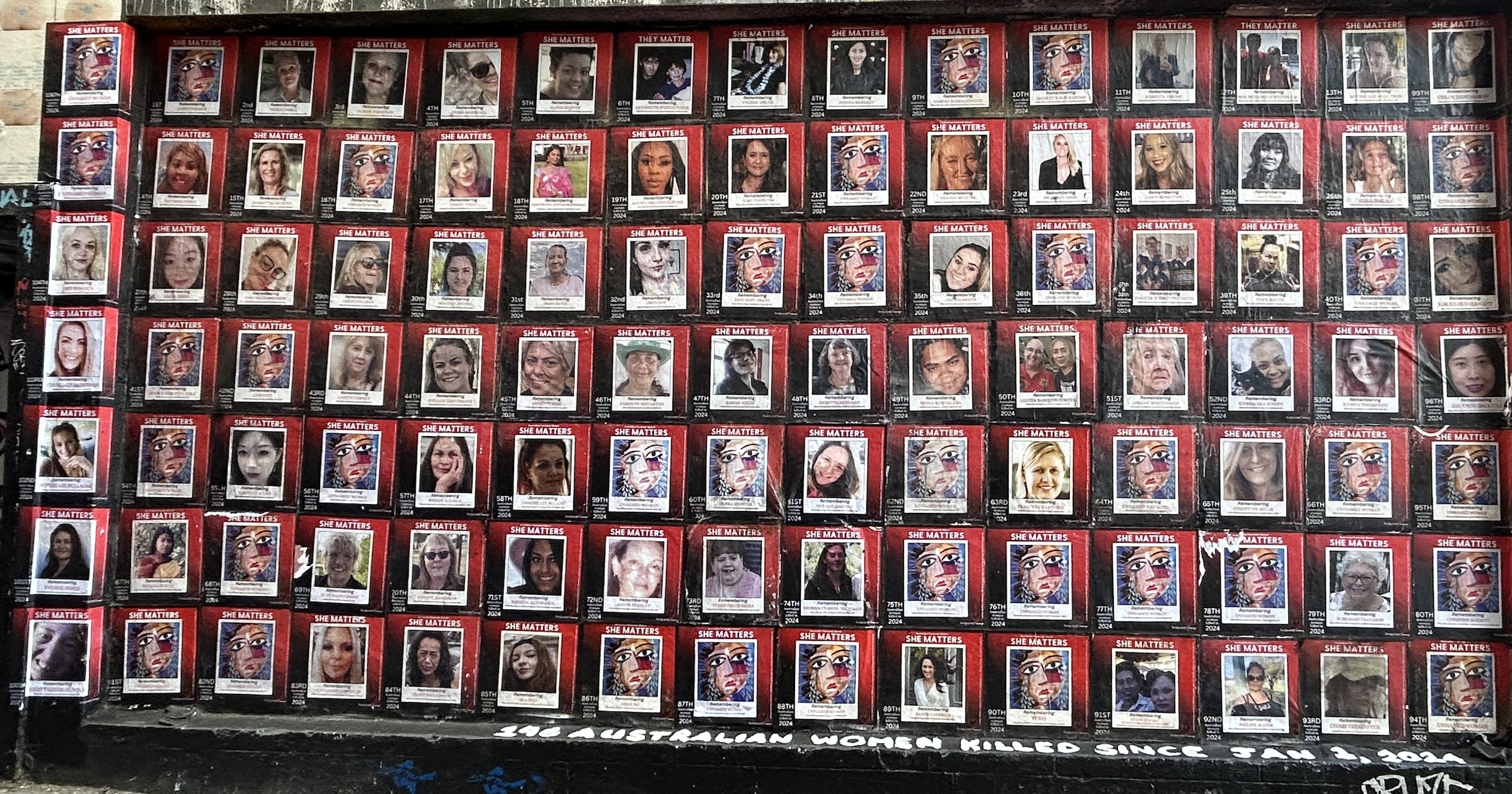 Murdered Women of 2024, Hosier Lane, Melbourne