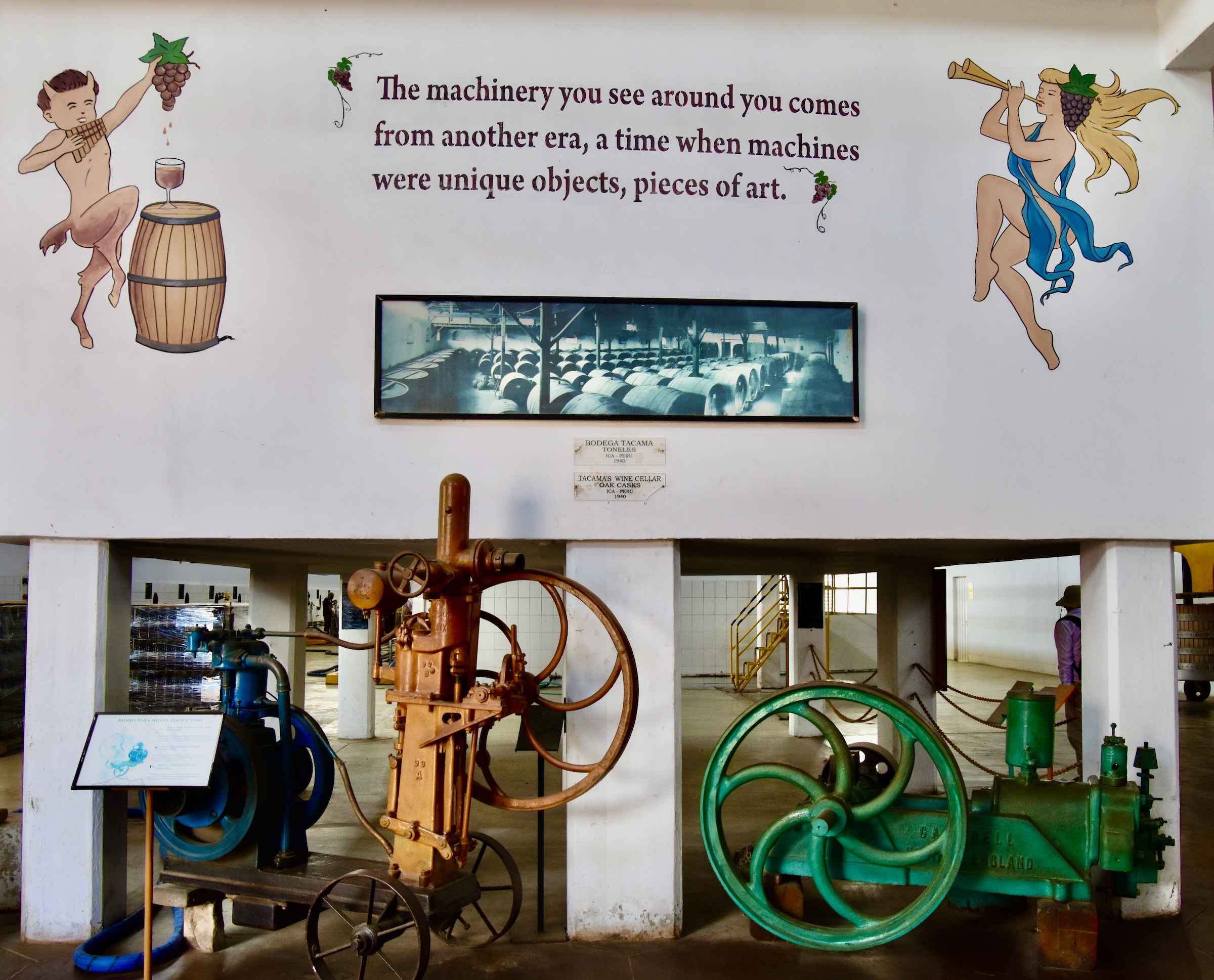 Old Wine Machinery, Tacama Winery, Ica Peru