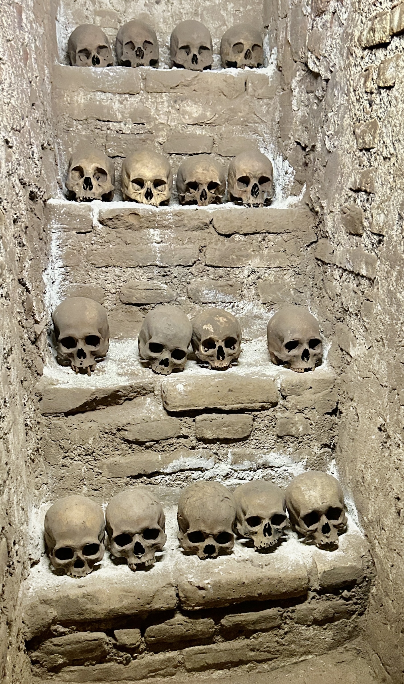 Skulls in San Francisco Catacombs, Lima