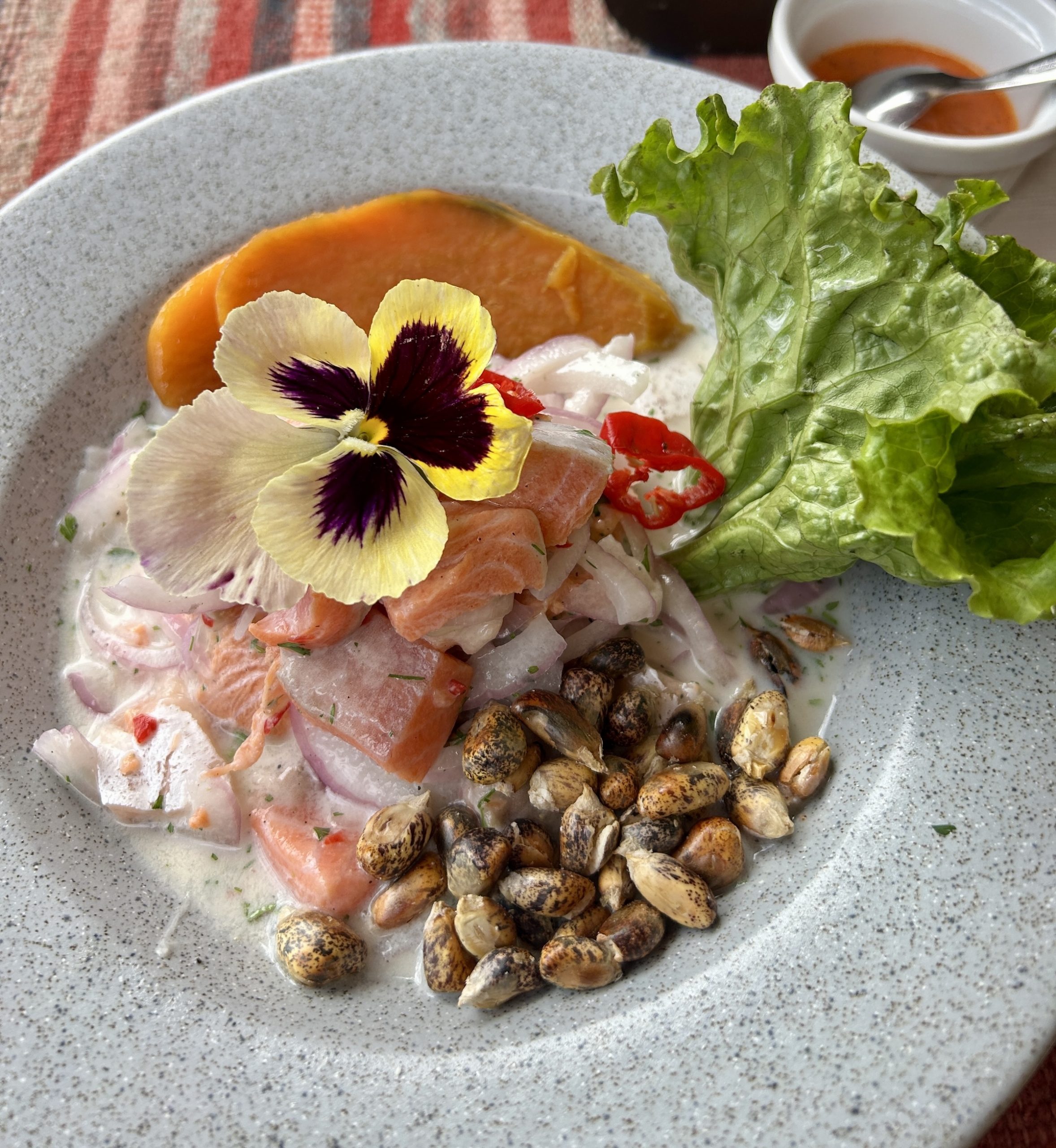 Trout Ceviche, Don Dante Restaurant, Ollantaytambo