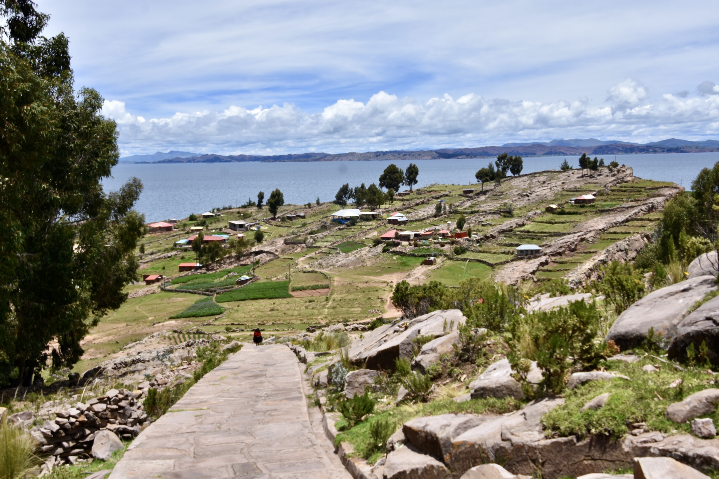Heading Down to the Restaurant on Lake Titicaca