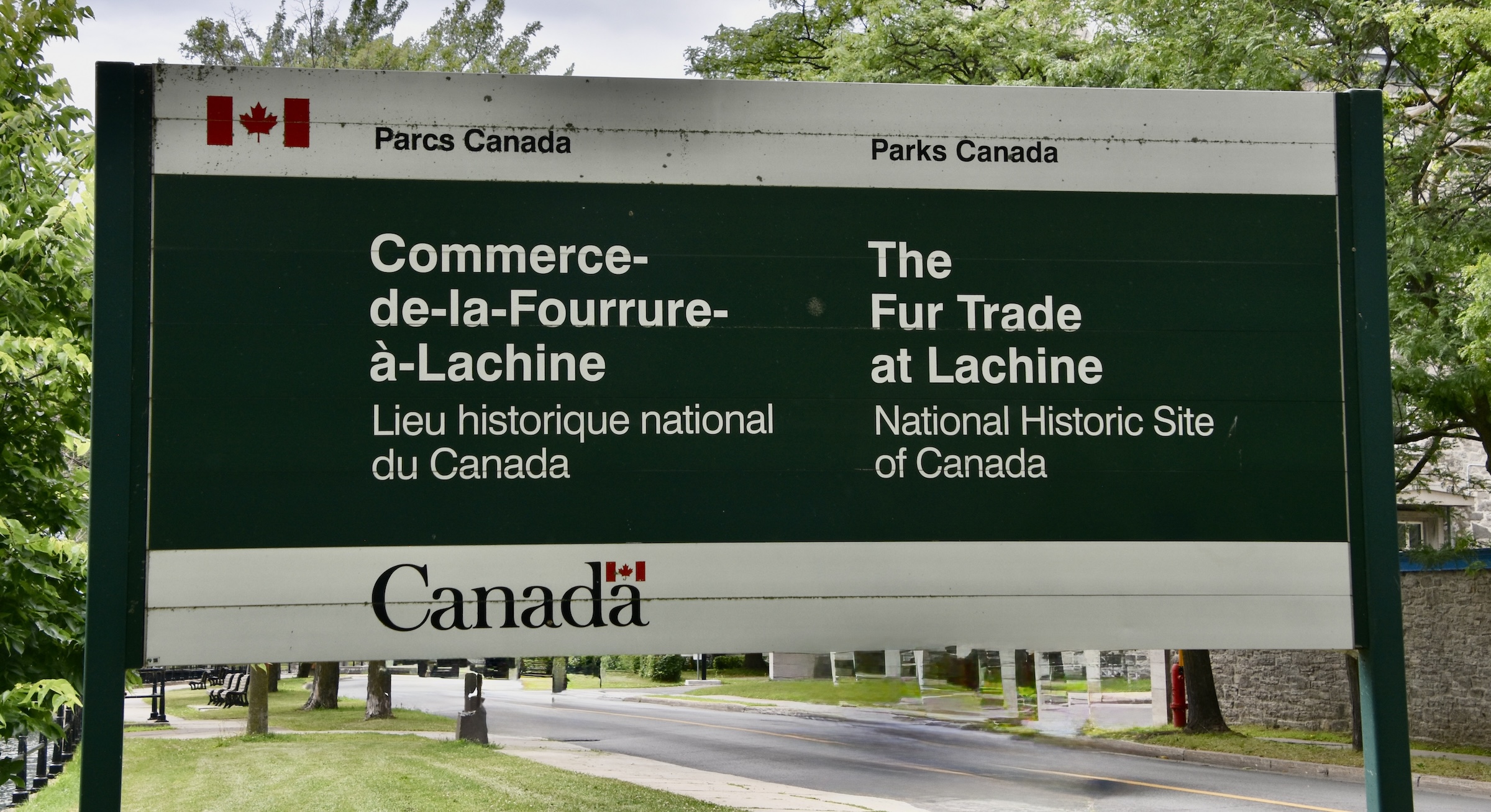 Lachine Fur Trade NHS Sign