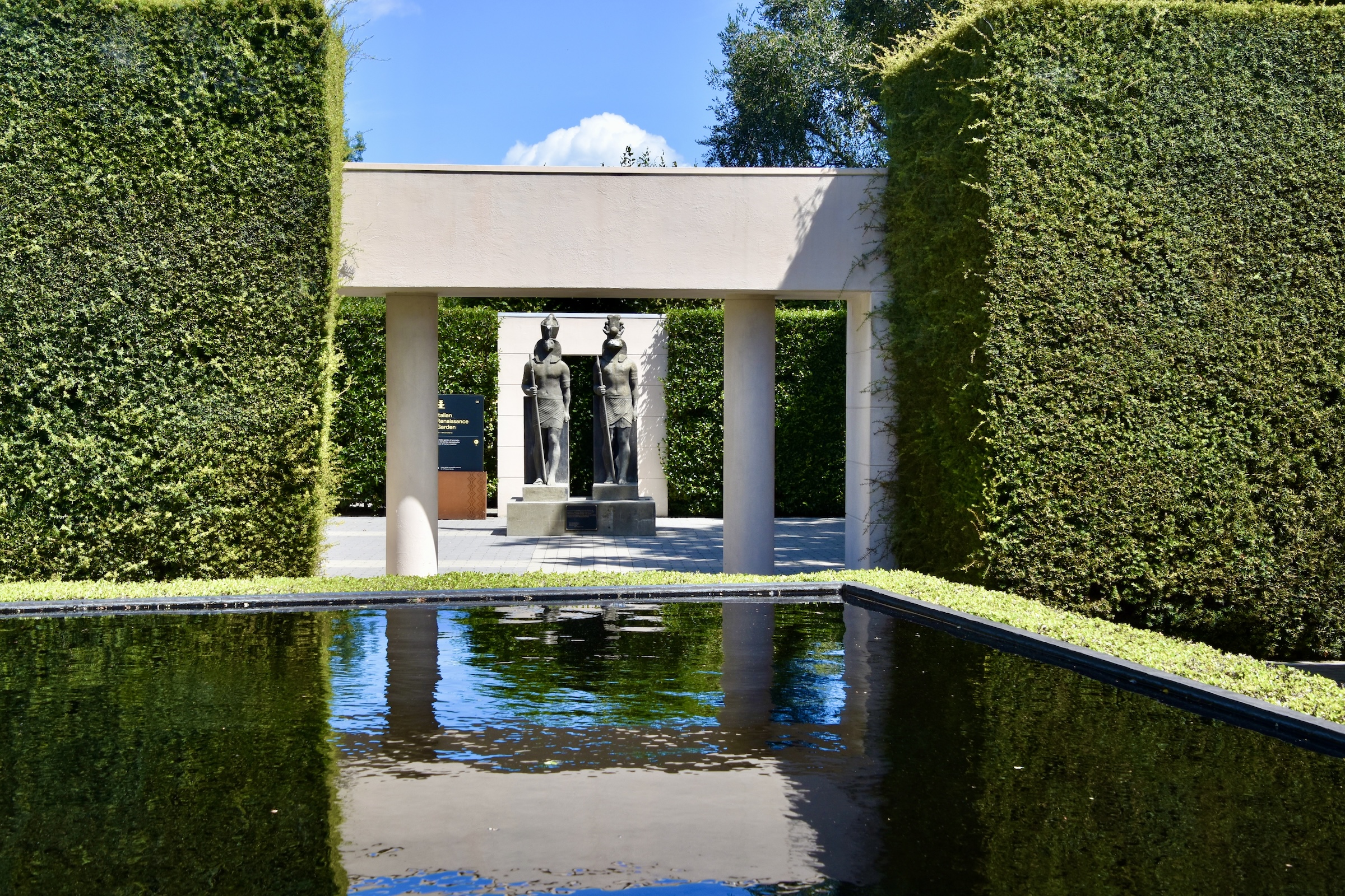 View of Horus and Sobek, Hamilton Gardens
