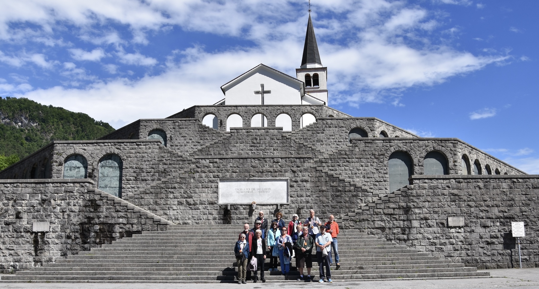 AA Group at the Charnel House, Kobarid, Slovenia
