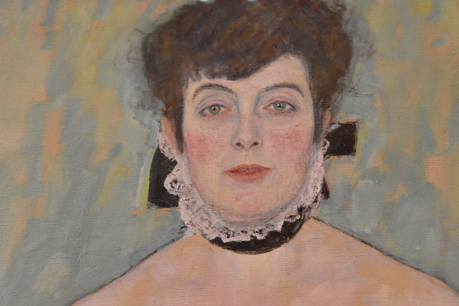 Klimt - Closeup of Amalie Zuckerkandl, Belvedere